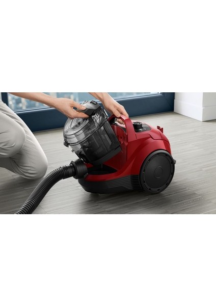 VSX21A300 550 W Toz Torbasız Elektrikli Süpürge Kırmızı