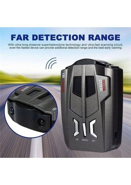 V9 Araba Radar Dedektörü Ingilizce Rus Insan Sesli Araç Aracı Hız Uyarısı Uyarı Hız Kontrolü x K Ka Band (Yurt Dışından) fiyatları