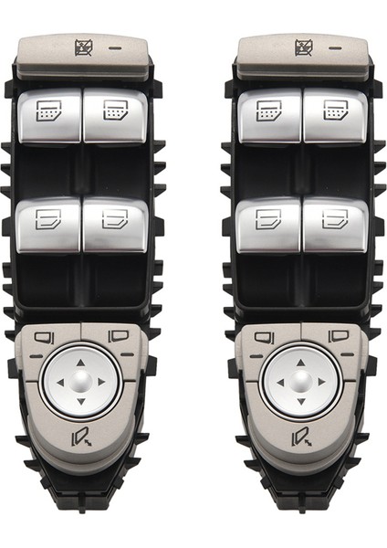 2x Ön Kapı Pencere Anahtarı 2229056800/A 222 905 68 00 Mercedes-Benz C300 C63 C350E C-Serisi W205 W253 W222 (Yurt Dışından)