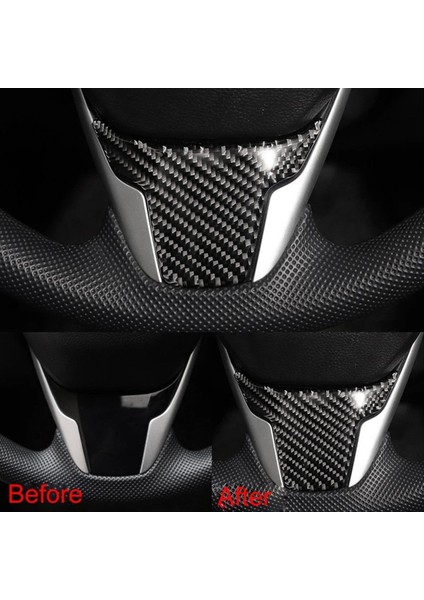 Araç Direksiyon Simidi Kapağı Trims Aksesuarlar Karbon Fiber Honda Civic 10TH 2016 2017 2018 2019 2020 2021 (Yurt Dışından) fırsatları