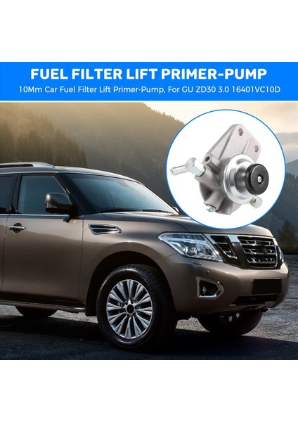1 Pcs Siyah Metal 10MM Araç Yakıt Filtre Asansör Pompası Nissan Devriyesi Gu ZD30 3 0 16401VC10D (Yurt Dışından) fırsatları