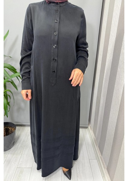 Cupro Ipek Elbise Siyah T26K-4024 fırsatları