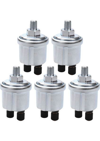 5x Evrensel Vdo Yağ Basınç Sensörü 0 Ila 10 Çubuk 1/8 Npt Jeneratör Parça 10MM Müret (Yurt Dışından)