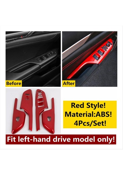 Araba Kapısı Pencere Asansör Anahtarı Düğmesi Kapak Paneli Trim Çerçeve Honda Civic Için Sol El Sürücüsü 10TH 2016-2019 (Yurt Dışından) fiyatları
