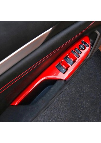 Araba Kapısı Pencere Asansör Anahtarı Düğmesi Kapak Paneli Trim Çerçeve Honda Civic Için Sol El Sürücüsü 10TH 2016-2019 (Yurt Dışından) fırsatları