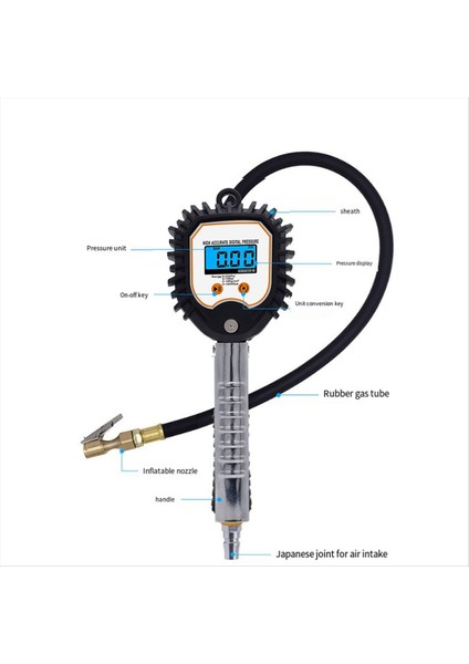 Dijital Ekran Lastik Basınç Göstergesi Hassas Izleme Şişirme Tabancası Araç Valf Valfi Evrensel Onarım Aracı BW-001 (Yurt Dışından) fiyatları