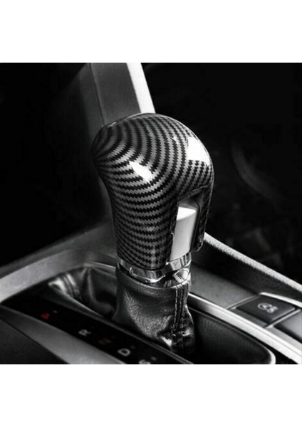 Honda Civic Için 2016-2021 Karbon Fiber Desen Iç Dişli Vites Düğmesi Kapak Trim (Yurt Dışından) modelleri