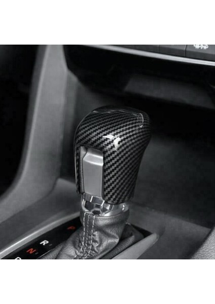 Honda Civic Için 2016-2021 Karbon Fiber Desen Iç Dişli Vites Düğmesi Kapak Trim (Yurt Dışından) indirimleri