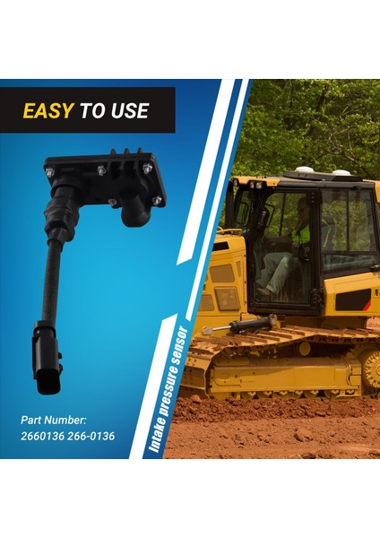 2660136 266-0136 Ekskavatör Alım Basınç Sensörü Caterpillar Cat 312D 313D 320D 323D 324D (Yurt Dışından) fırsatları