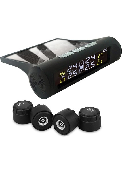 2x Güneş Tpms Araç Lastik Basınç Alarm Izleme Sistemi 4 Harici Otomatik Sistem Lastik Basınç Sıcaklığı Uyarısı (Yurt Dışından) fiyatları