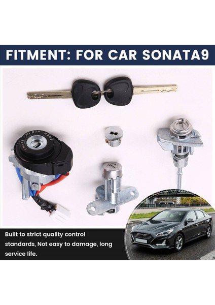 Hyundai Sonata Için Tam Araç Kilit Silindir 9 Sürüş Kapısı Kilit Silindiri + Ateşleme Kilit Anahtarları (Yurt Dışından) indirimleri