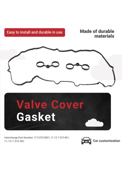 07-12 Mini Cooper S 1 6l Turbo 11127572851 Için Valf Kapağı Contası (Yurt Dışından) fırsatları