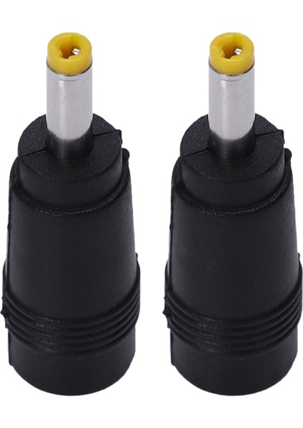 2x Sarı Uç 4 0x1 7 mm Erkek Fişe 5 5x2 1mm Dişi Jack Dc Güç Konnektörü Siyah (Yurt Dışından)