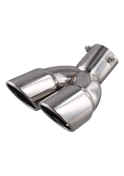 Araba Bent Çift Egzoz Ucu Cıvata-On Eğimli Kesilmiş Peçete Susturucu Ucu Evrensel Araba Kuyruk Borusu Modifikasyonu (Yurt Dışından)