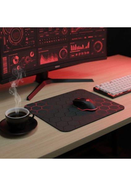Petek Desenli Mouse Pad 25X30 cm Kaymaz Taban Oyuncu Mousepad Ofis Bilgisayar Laptop Masaüstü Pedi modelleri