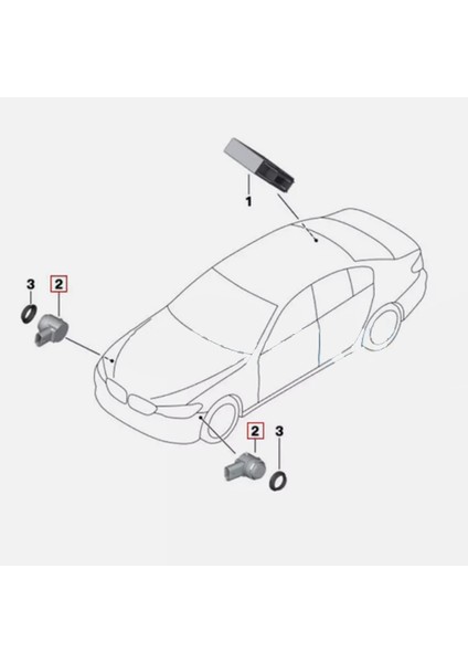 Pdc Otopark Sensörü 66209274429 Bmw G30 F90 G32 G11 G12 F48 F39 F25 F26 F15 F16 (Yurt Dışından) fiyatları