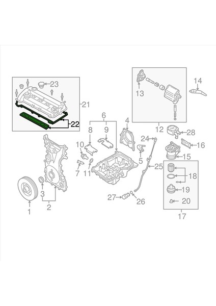 2x Motor Valfı Kapak Kapağı Kapağı Conta Seti Mazda 3 6 Cx-7 Için (Yurt Dışından) indirimleri