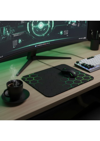 Petek Desenli Mouse Pad 25X30 cm Kaymaz Taban Oyuncu Mousepad Ofis Bilgisayar Laptop Masaüstü Pedi modelleri