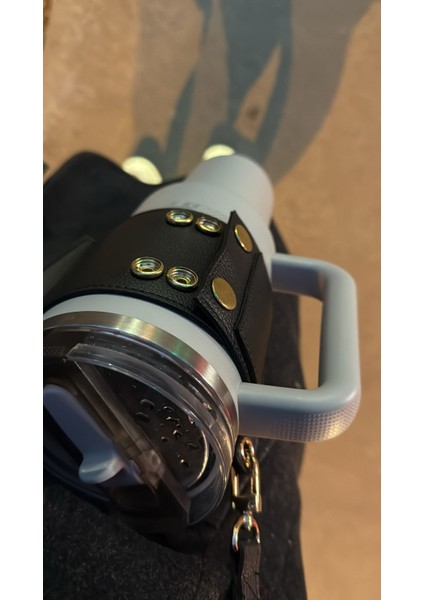 Termos Taşıma Çantası Askısı Omuz Askılı 1.18 Lt ve 0.89 Lt ile Uyumlu Vegan Deri Ayarlanabilir