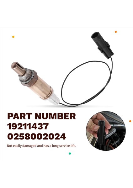 0258002024 Oksijen Sensörü O2 Sensör Araç Hava Yakıt Oranı Gm Parçaları Için Lambda Prob AFS21 19211437 1WIRE 0258002060 (Yurt Dışından) indirimleri