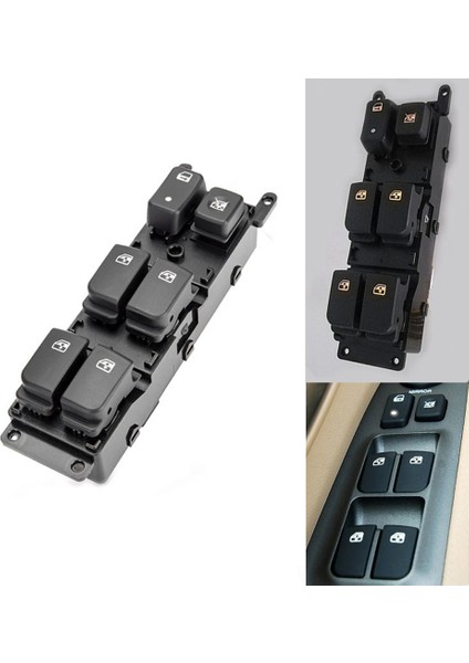 Kia Carens 2006-2012 Için 2x 93570-1D313W Elektrikli Pencere Cam Kaldırma Kontrol Anahtarı Sürücü Tarafı (Yurt Dışından) modelleri