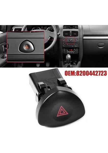Tehlike Uyarısı Renault Clio 2 Mk2 1998 Için Acil Durum Işık Anahtarı Düğmesi 8200060036 - 8200442723 (Yurt Dışından) fırsatları