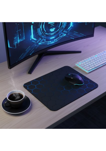 Petek Desenli Mouse Pad 25X30 cm Kaymaz Taban Oyuncu Mousepad Ofis Bilgisayar Laptop Masaüstü Pedi modelleri