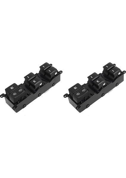 2x Araç Ön Sol Sürücü Yan Güç Penceresi Kontrol Anahtarı Kia Rio (4door) 2012-2015 93570-1W155 (Yurt Dışından)