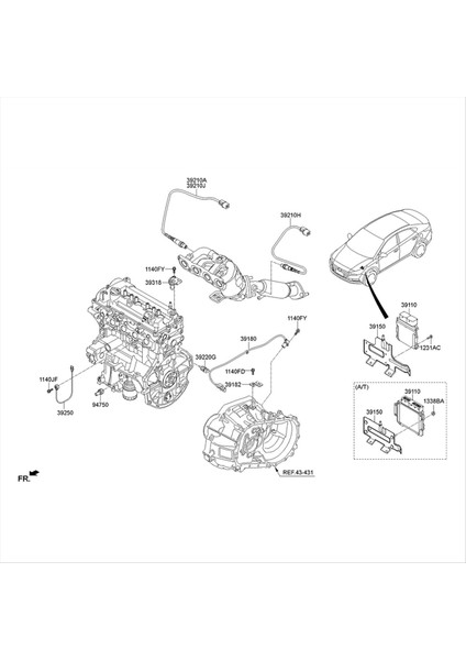 39210-03065 Araba O2 Hyundai Accent Için Oksijen Sensörü Elantra I10 I20 I30 Sonata Kia K2 Rio Sportage 2006-2021 3921003065 (Yurt Dışından) fiyatları