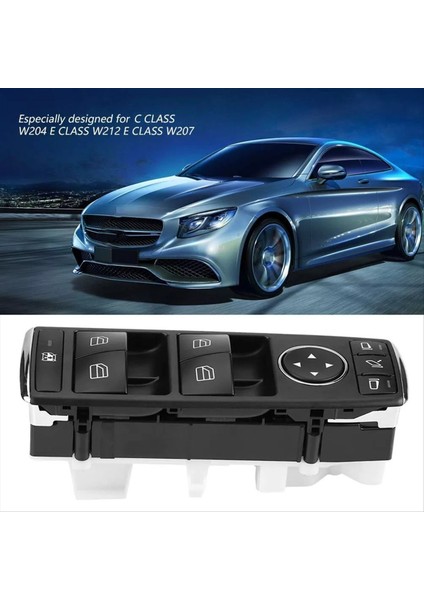 Sol Ön Elektrik Ana Pencere Asansör Anahtarı Düğmesi A2128208310 Mercedes Benz W212 C207 A207 W204 X204 2008-2014 (Yurt Dışından) fırsatları