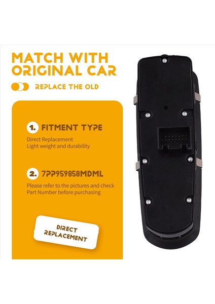 Araç Elektrik Penceresi Cam Asansör Anahtarı Pencere Kontrol Anahtarı 7PP959858MDML Porsche Panamera Cayenne Lhd (Yurt Dışından) indirimleri