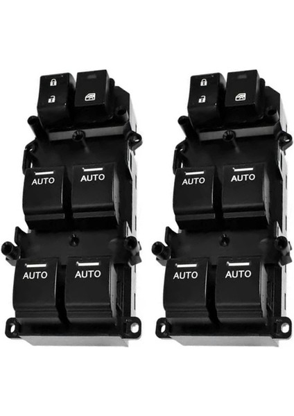 2x Araç Güç Pencere Kontrol Anahtarı Cam Kaldırıcı Düğmesi 35750-T2A-W01 Honda Accord 2013-2017 Için Yedek Parçalar (Yurt Dışından)