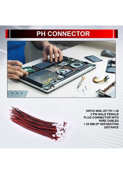 20PCS Mini Jst Ph 1 25 2 Pinli Erkek Dişi Fiş Konnektörü Tel Kabloları (Yurt Dışından) indirimleri
