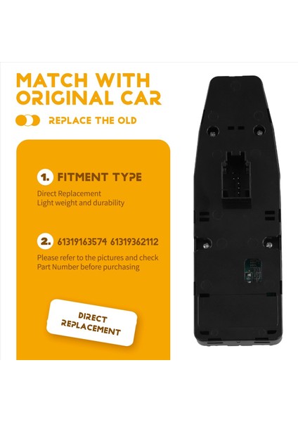 Sol Sol Sürücü Kapısı Ana Güç Penceresi Anahtarı 61319362112 Bmw F30 F80 320I 328I (Yurt Dışından) indirimleri