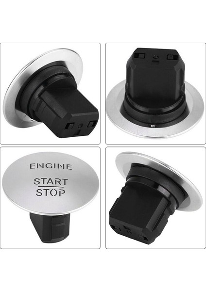 Mercedes-Benz Için 2x Başlangıç Düğmesi Anahtarsız Git Motoru Başlat Durdurma Düğmesi (Yurt Dışından) indirimleri