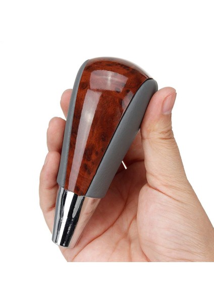 Toyota Corolla Camry/harrier Fortuner Için 2x Ahşap Tahıllı Araç Dişli Vardiyası Düğmesi Crown Land Cruiser Lever Shifter Stick Gri (Yurt Dışından) fırsatları