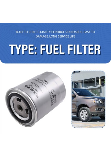 UW0321-103 Araç Yakıt Filtresi Dizel Filtre Parçaları Jac Shuailing T6 Dizel 1105020P3012 UF0347-103 1105013P3030 (Yurt Dışından) indirimleri