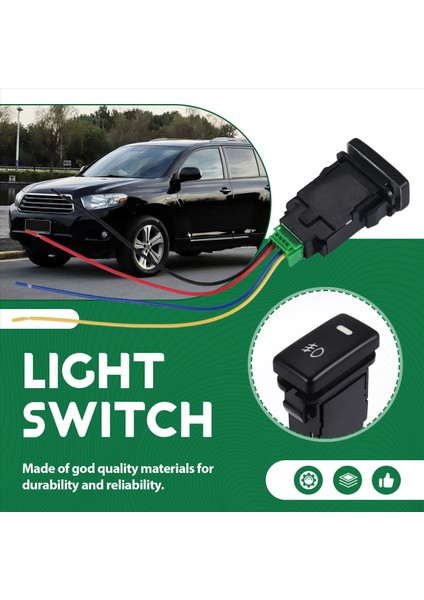 Toyota Lexus Beyaz Işık Için 4 Hatlı Otomatik Güçlendirme Anahtarı Su Geçirmez Geçiş Anahtarı Sis Lamba Anahtarı (Yurt Dışından) fırsatları