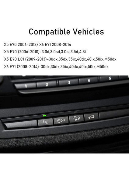 Otopark Radar Sensörü Anahtar Düğmesi Bmw X5 E70 Için Kapak 2006-13 X6 E71 2008-2014 (Yurt Dışından) indirimleri