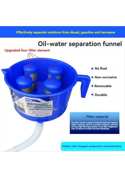 Huni Tipi Yağ ve Su Ayırıcı Dört Filtre Elementleri Dizels Benzinli Yakıt Filtresi Takma Aksesuarları (Yurt Dışından) modelleri