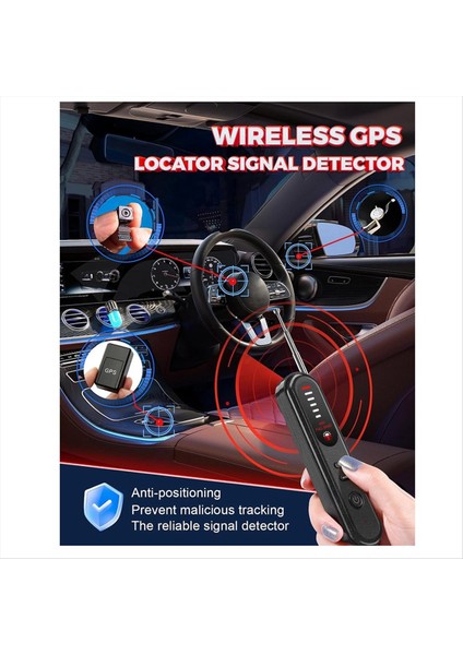 Dedektörleri 4 Modlu Portatif Kablosuz Böcek Anti-Casus Dedektörleri 6 Seviyeli Seviyelerde Hassasiyet Otel Araba Seyahati (Yurt Dışından) modelleri