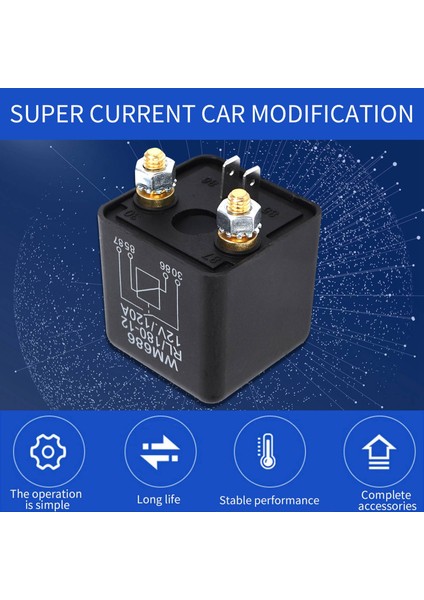Dc 12V Röle Pil Izolasyon Röle 12V / 120A Araba Kamyonları Için Pik Yük (12V / 120A) (Yurt Dışından) fiyatları