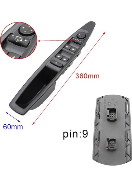 6554 Ha Master Power Pencere Kontrol Anahtarı Citroen C4 2004-2010 (Otomatik Ayna) Için Kaldırıcı Anahtarı Araba Penceresi Kaldırıcı Anahtarı (Yurt Dışından) modelleri