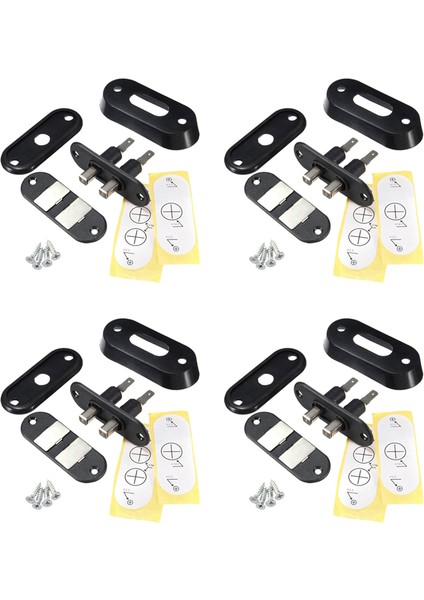 Vw T4 Ford Için Araba Van Alarm Merkezi Kilitleme Için 4x Siyah Sürgülü Kapı Iletişim Anahtarı (Yurt Dışından)