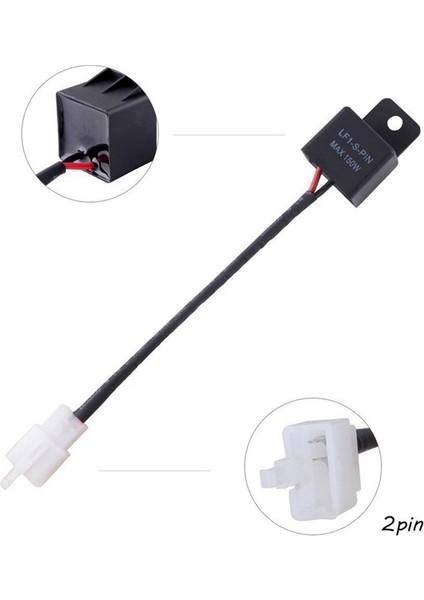 2x 12V LED Relay Göstergesi Röle Motosiklet Dörtlü Yük Bağımsız Gösterge Lf1-S-Pın Max 150W 2 Pın (Yurt Dışından) fırsatları