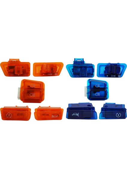 10 Pcs Scooter Için Motosiklet Dönüş Sinyal Anahtarı Gy6 50CC 125CC 150CC Honda Dio AF17 AF18 5 Pcs Turuncu ve 5 Pcs Mavi (Yurt Dışından)