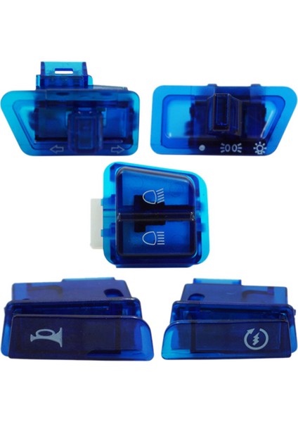 10 Pcs Scooter Için Motosiklet Dönüş Sinyal Anahtarı Gy6 50CC 125CC 150CC Honda Dio AF17 AF18 5 Pcs Turuncu ve 5 Pcs Mavi (Yurt Dışından) fırsatları