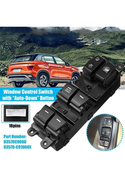 Hyundai Creta IX25 2014-2019 93570-C90004X 93580-C9000 (Yurt Dışından) modelleri