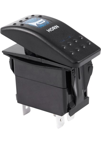 3x Mavi Işık Boynuz Deseni LED 12V/20A 24V/10A 5 Pimli Rocker Geçiş Anahtarı Anahtarlı Araba Teknesi (Yurt Dışından) modelleri