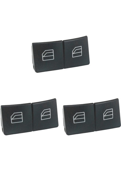 Mercedes Için 3x Pencere Anahtarı Düğmesi Kapakları Benz W204 C E Glk Sınıfı Ön Sol+Sağ Pencere Anahtarı Onarım Düğmesi Kapakları (Yurt Dışından)
